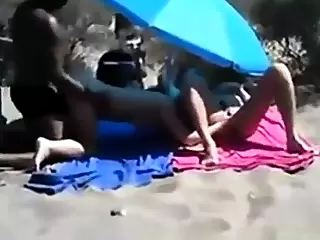 White Slut Fucked by Black Dude in front be fitting of Strangers.